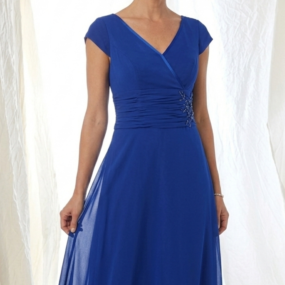 Gorgeous Blue Goddess Dress NWT